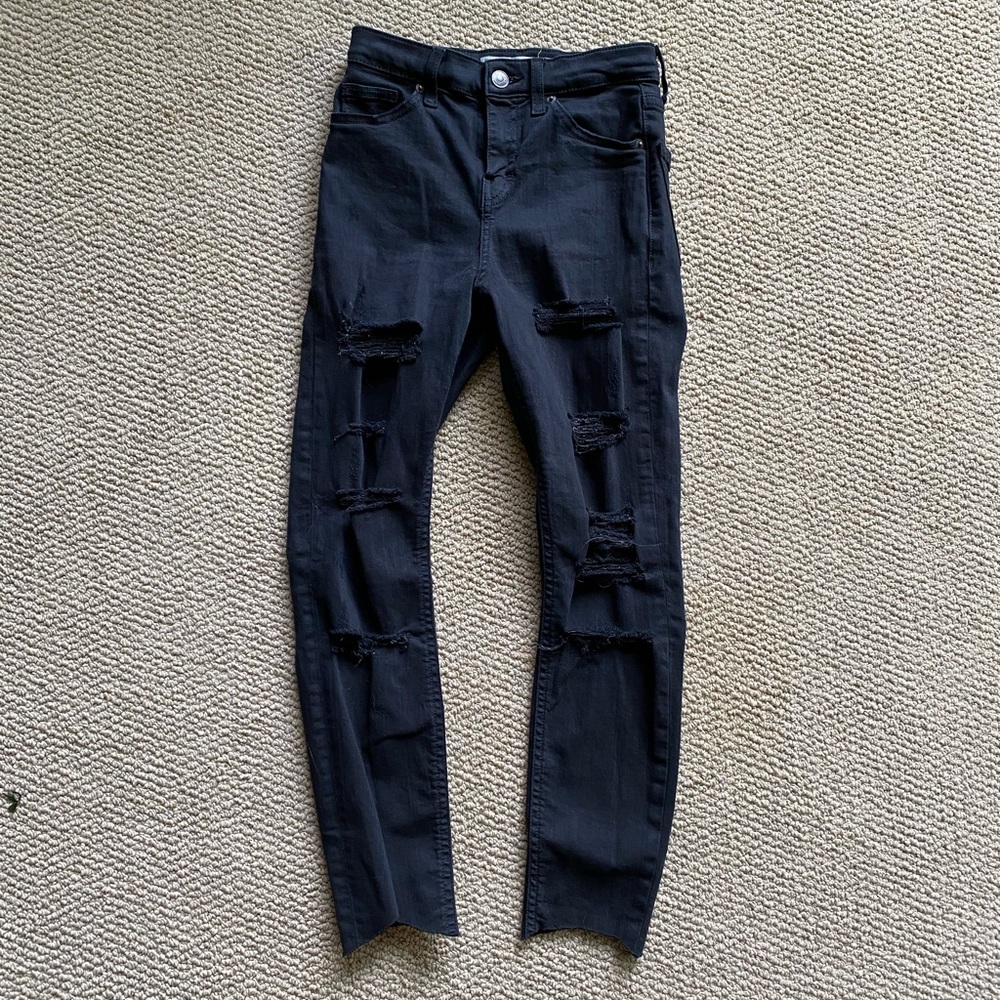 Topshop Petite Jamie distressed jeans